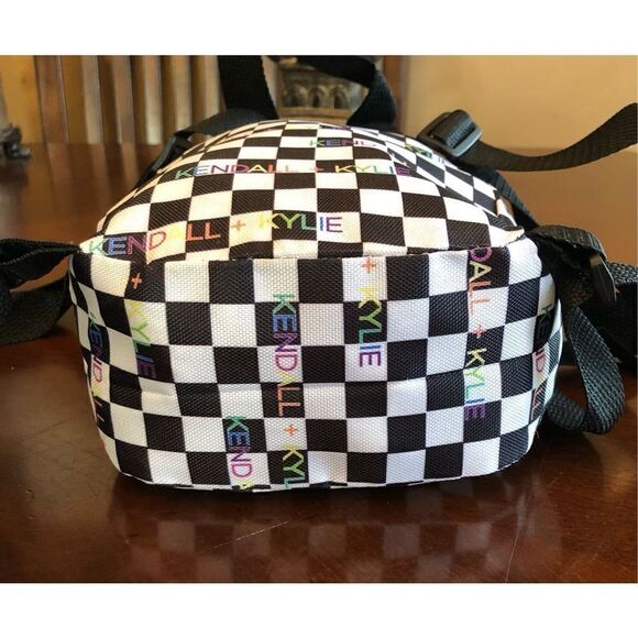 🎉HP🎉 KENDALL + KYLIE - NWOT - Mini Backpack in Black & WHITE Logo Check. - Picture 8 of 14